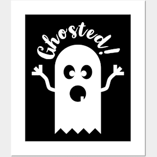 Ghosted - Funny Halloween Design Posters and Art